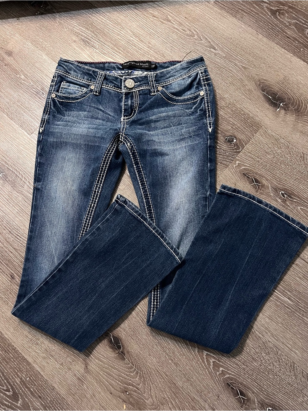 Twentyone Black By Rue 21 Dark Wash Jeans Junior's Size 1/2 regular